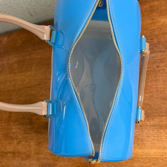FURLA Blue Candy Boston Jelly Handbag - Picture 9 of 11